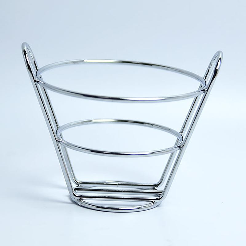 

Корзина для картофеля фри Ведро для закусок Корзина для хранения чипсов для жареной курицы Корзина для жарки продуктов Маслоотделитель Креативный контейнер для сервировки серебряный