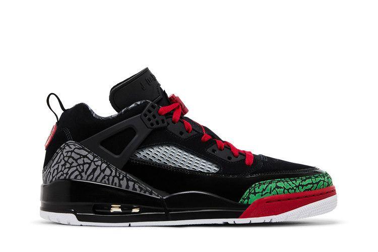 Jordan Spizike Low Black Classic Green White Varsity Red
