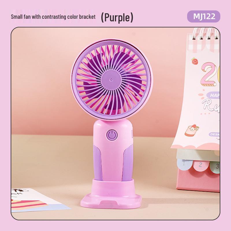 Rechargeable USB Mini Fan: Portable Handheld & Desktop Stand, Ideal Student Gift