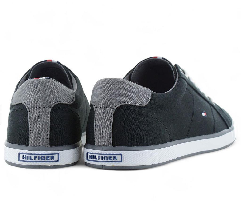 Tommy Hilfiger Harlow - Pánské tenisky plátěné černé FM0FM00596-990 ORIGINÁL