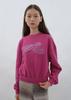 PISCESS Logo Crop Sweatshirt_Plum