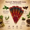 Kaveri Natürliche Henna Mehandi Kegel Für Hand- und Haarkunst Traditionelle Rajasthani Paste Für Brauthochzeitsgebrauch 24er Pack
