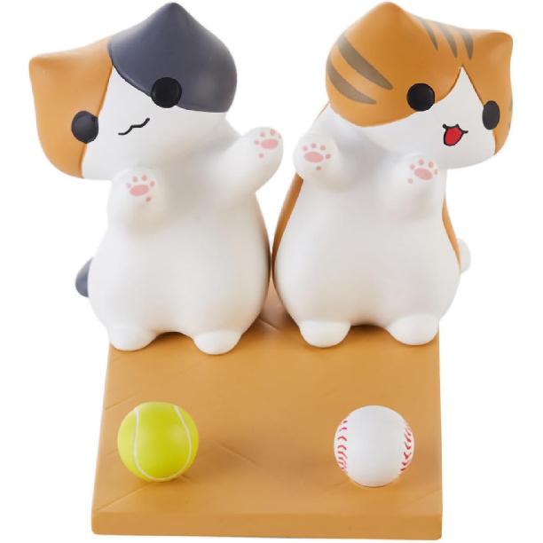 Cyrank Cell Phone Stand, Cute Cat Smartphone Stand Phone Holder Cute Animal Desktop Decor Portable Phone Stand for Phones Tablets(C)