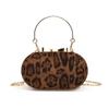 Retro Leopard Print Handbag 2025 New Winter Fashion Chain Shoulder Bag Temperament Women's Bag