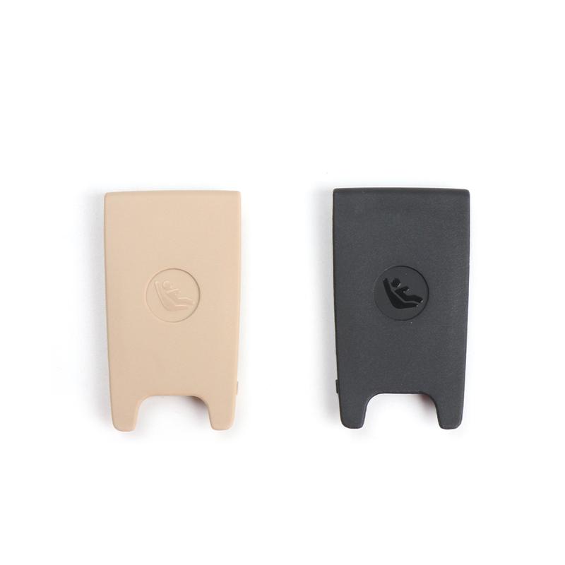 Black Beige Car Rear Child Seat Fixing ISOFix Cover 52207453711 For BMW 1 Series F52 2017- Auto Interior Accessories
