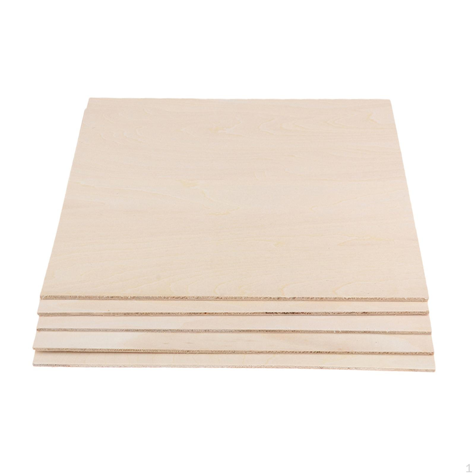 

10 Panels DIY Wood Panel Crafts Slices for Ships Boats 100mmx100mmx1mm