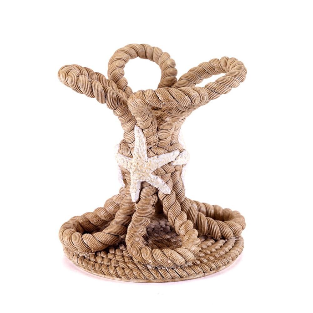 

Пляжный гребешок Держатель для зубных щеток Морской смола Аксессуар для ванной комнаты Веревка Морская звезда Декоративный Многоцветный Чистый Прочный Идея для подарка United States