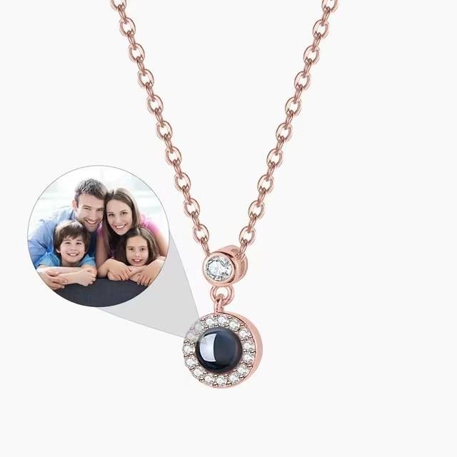 Custom Photo Projection Necklace - Perfect Thanksgiving & Christmas Gift