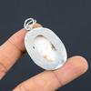 Friendship Day Sale Crown Chakra Scolecite Stone Mother Pendant Sterling Silver