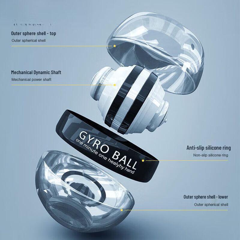 Self-Starting Gyroscopic Wrist Power Ball