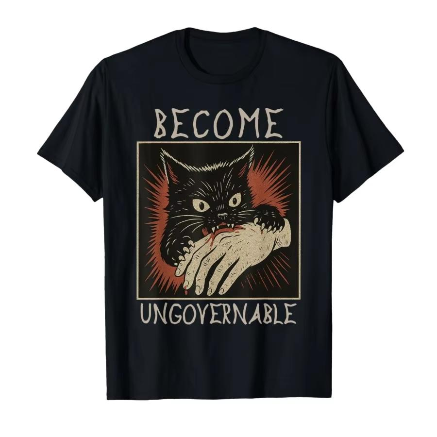 T-shirts with Unisex T-shirts designed by funny black cat fanatics