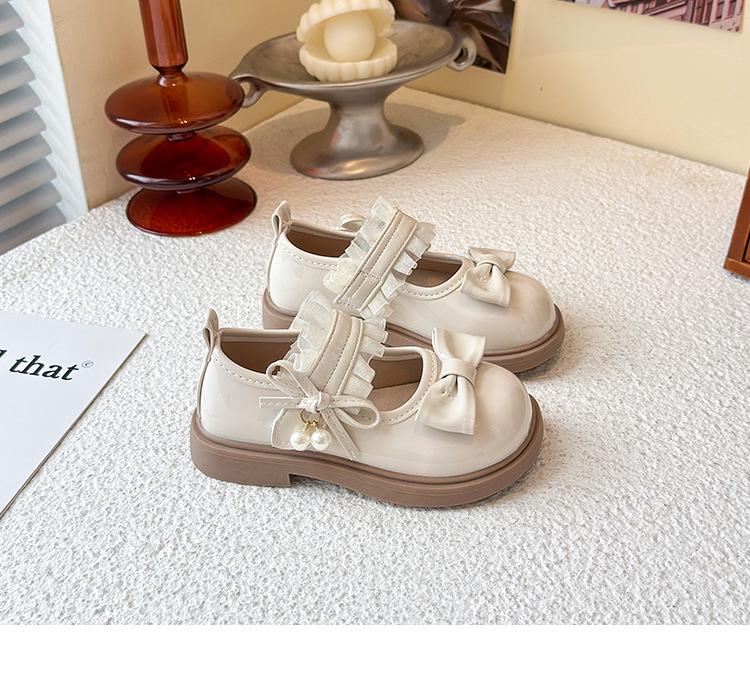 Sweet Princess Bowknot Leather Shoes for Baby Girls - 2026 Spring/Autumn New Fashion