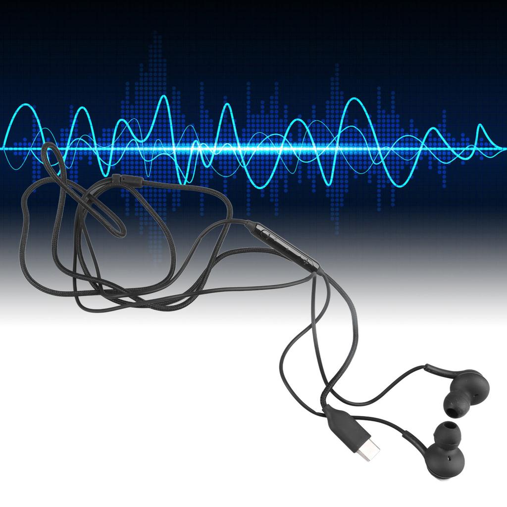 Type C Earphones Multifunction HiFi Lossless Sound Wired Earbuds for Note10 0 A8S