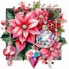 5D DIY Partial Special Shaped Drill Diamond Painting Kit Christmas Flower Decor