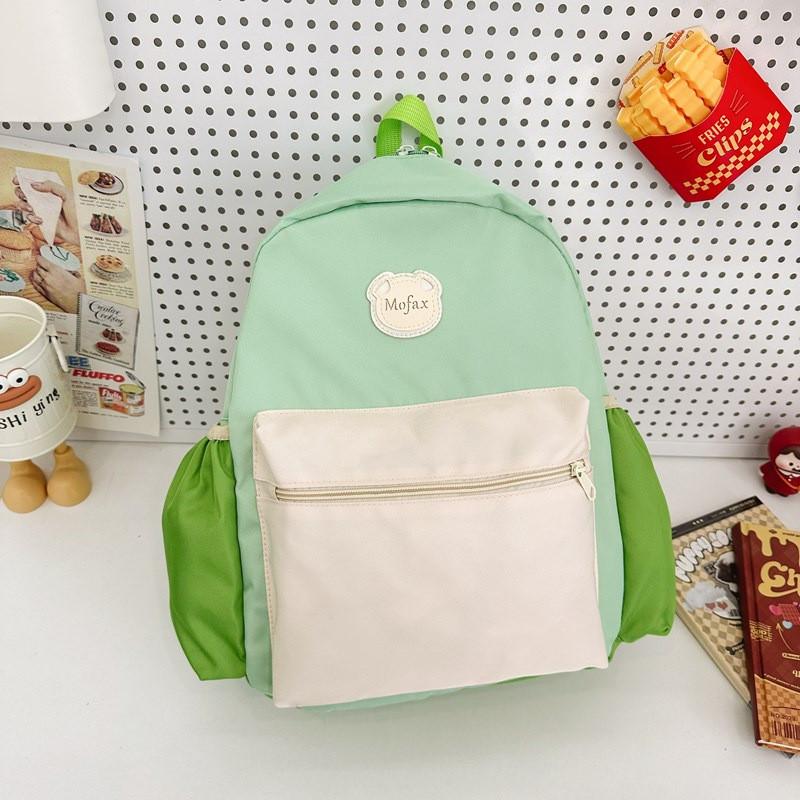 Mofax School Letter Bag Kid Toddler Padded Shoulder Straps Color Block Preschool
