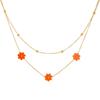 Non-Fading Titanium Steel Daisy Jewelry Set: Stainless Steel Earrings, Bracelet & Necklace for Women