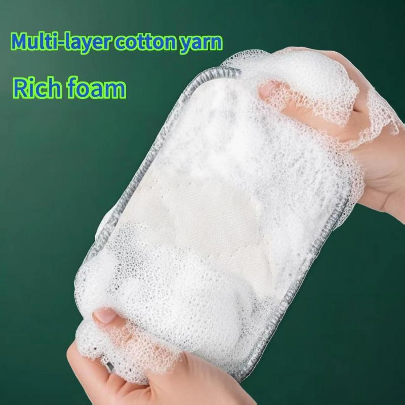 3Pcs New Generation Kitchen Cleaning Cloth Double-sided Silver Silk Cotton Thread Cleaning Cloth Dishcloth Cleaning Pad