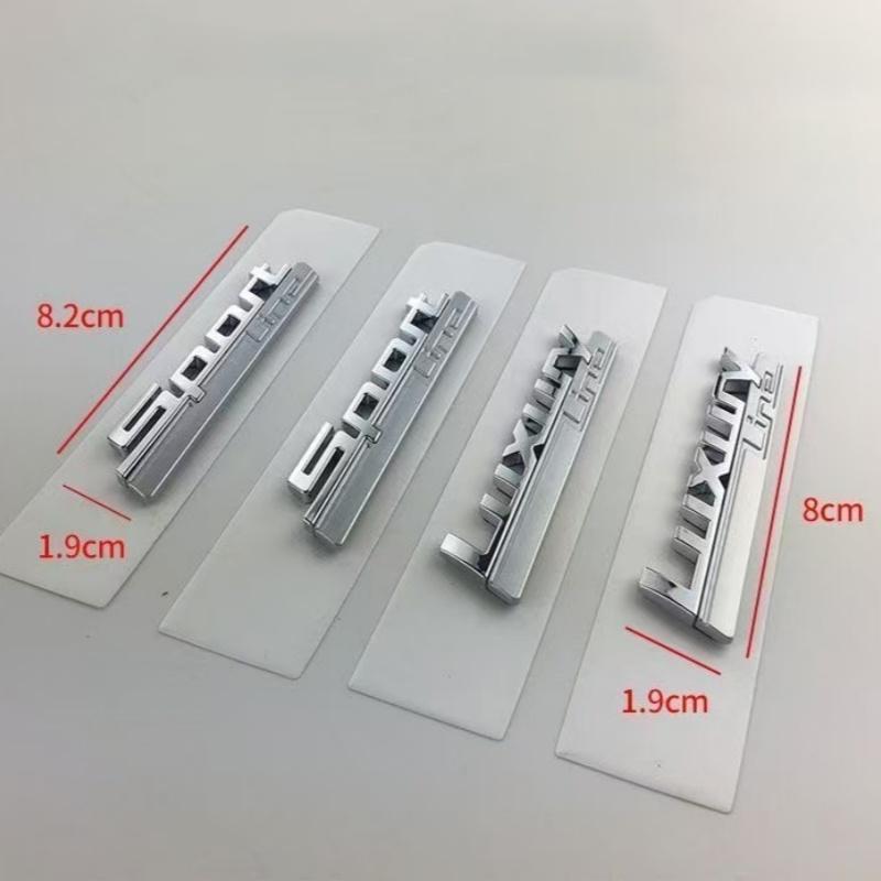 3D Luxury Line Sport Line Fender Emblem for BMW 730 740 750 750Li Side Logo Car Styling Refitting Upgrade Sticker Chrome& Matte AG9