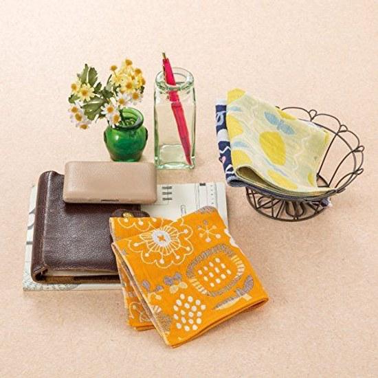 Pocchi Imabari Towel Handkerchief Compact Thin 3-Layer Gauze Petit Gift 2525cm (Cat)