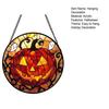 Halloween Suncatcher Decoration Spider Pumpkin Bat Witch Broom Ghost Stained Glass 2D Flat Acrylic Wall Window Hanging Sign Ornament