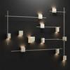 Vintage Wall Lamp Simple Designer Long Strip Square Lamp Living Room Background Wall Deco Light Hotel Corridor Black Wall Light