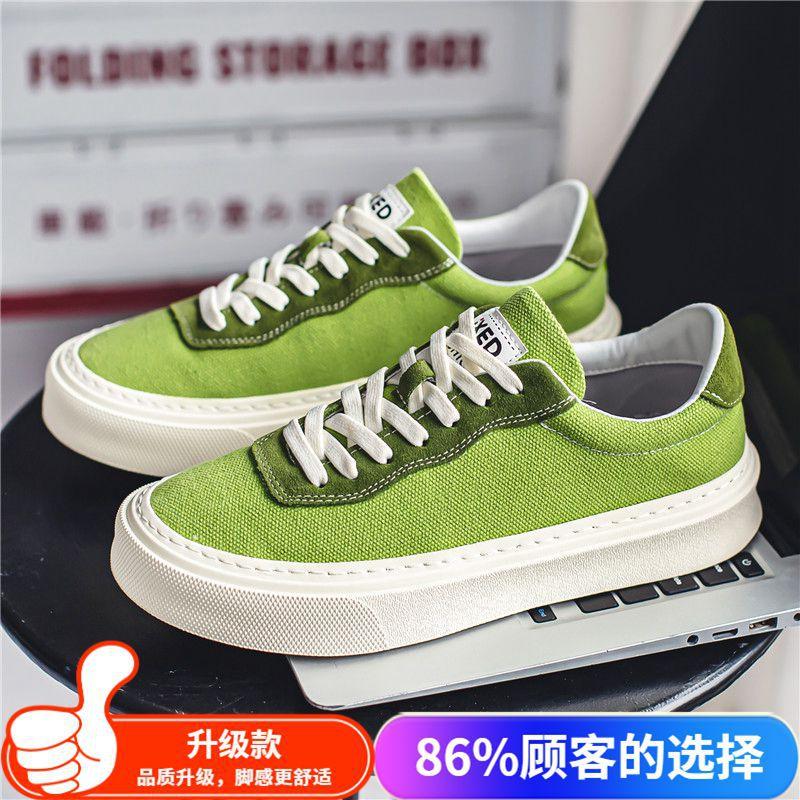 Canvas Men's Shoes Summer Breathable Trend Versatile Casual Hong Kong Style Board Shoes Black Low-top Cloth Shoes Student Sports Tide Shoes