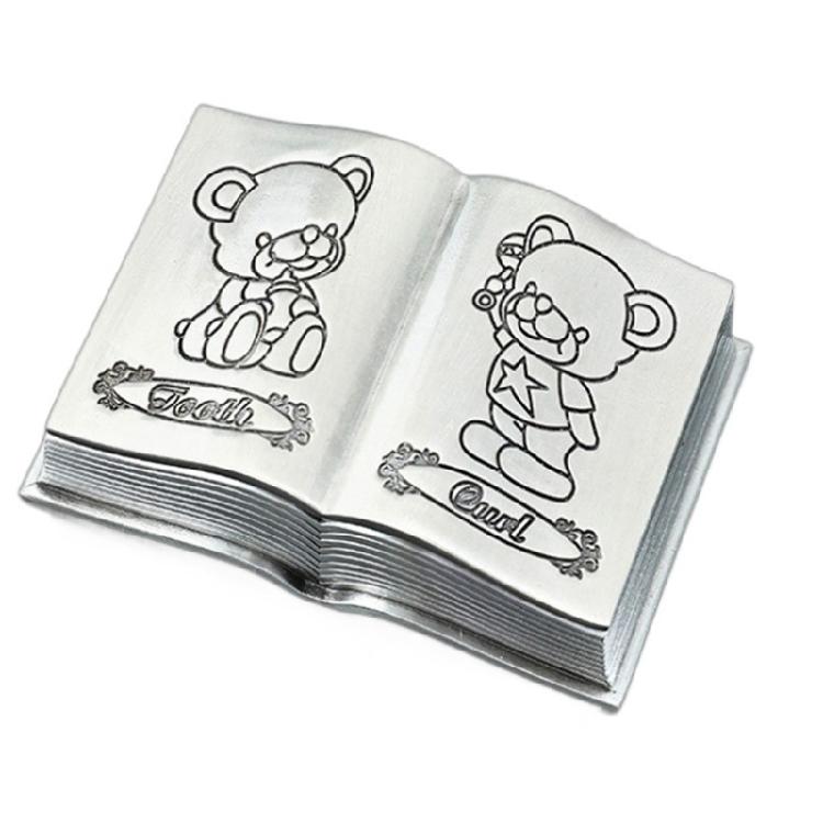 Engraved Baby Teeth and Hair Collector Functioanl Baby Teeth Saver Box Metal Storage Container for Childhood Memory 1 1950₽