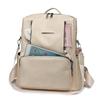 Large Capacity Women's Backpack Travel PU Backpack Student Schoolbag