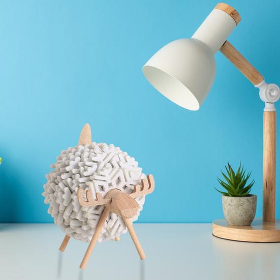 10-teiliges Filzuntersetzer-Set mit Schafhalter, saugfähiger Getränkeuntersetzer zum Schutz des Tisches, Schneeflocken-Tassenmatte aus Wollfilz für heiße Getränke, Schaf-Dekor