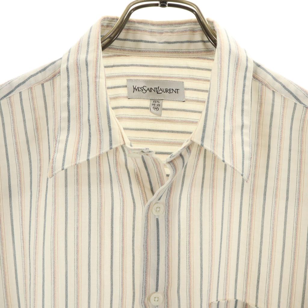 Yves Saint Laurent Long Sleeve Shirt M Off-white Men's Used