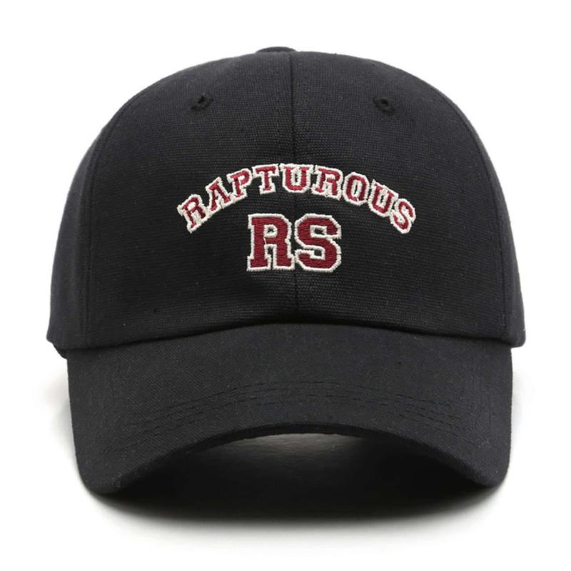 

Унисекс Простые бейсболки с вышивкой букв Весна и Осень Уличная Повседневная Солнцезащитная Шляпа Adjustable чёрный