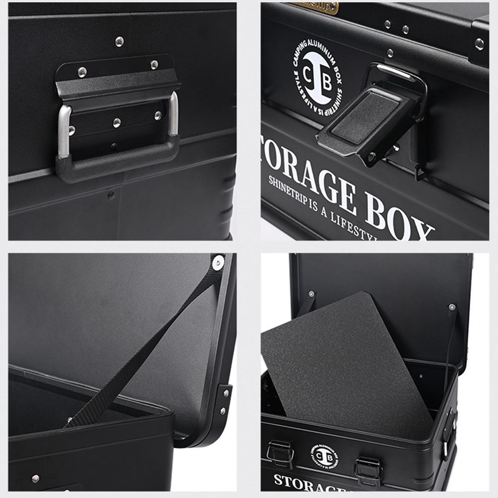 Outdoor Waterproof Storage Box Multifunctional Camping Aluminum Alloy Storage Box Large Capacity
