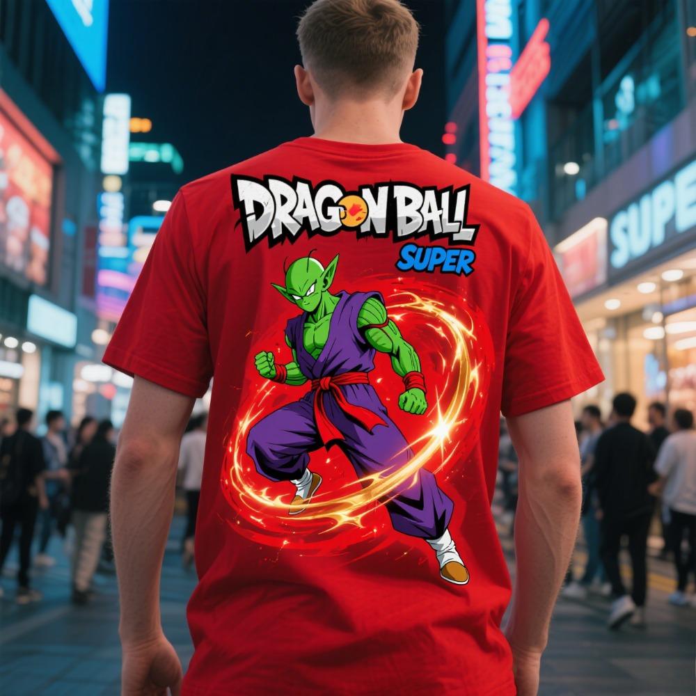 Dragon Ball 2026 New Hot King Piccolo Unisex Pure Cotton Tshirt Summer Anime Printed Casual Parentchild Short Sleeved Shirt