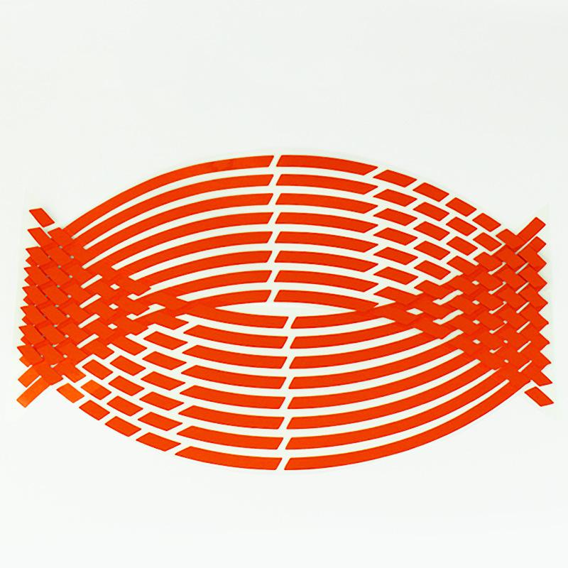 Motorcycle Wheel Tire Stickers Strips Reflective Rim Tape Strips for Motorcycle Car Wheel Tire Stickers Motorbike Auto Decals