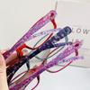 Old-fashioned Eyeglasses Trendy Style For Youthful Female No-screw Bag Floral Pattern Suitable For Middle-aged And Elderly 1900