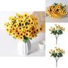 Helianthus Annuus Artificial Flower Display With Reinforced Construction For Wedding Outdoor And Home Use