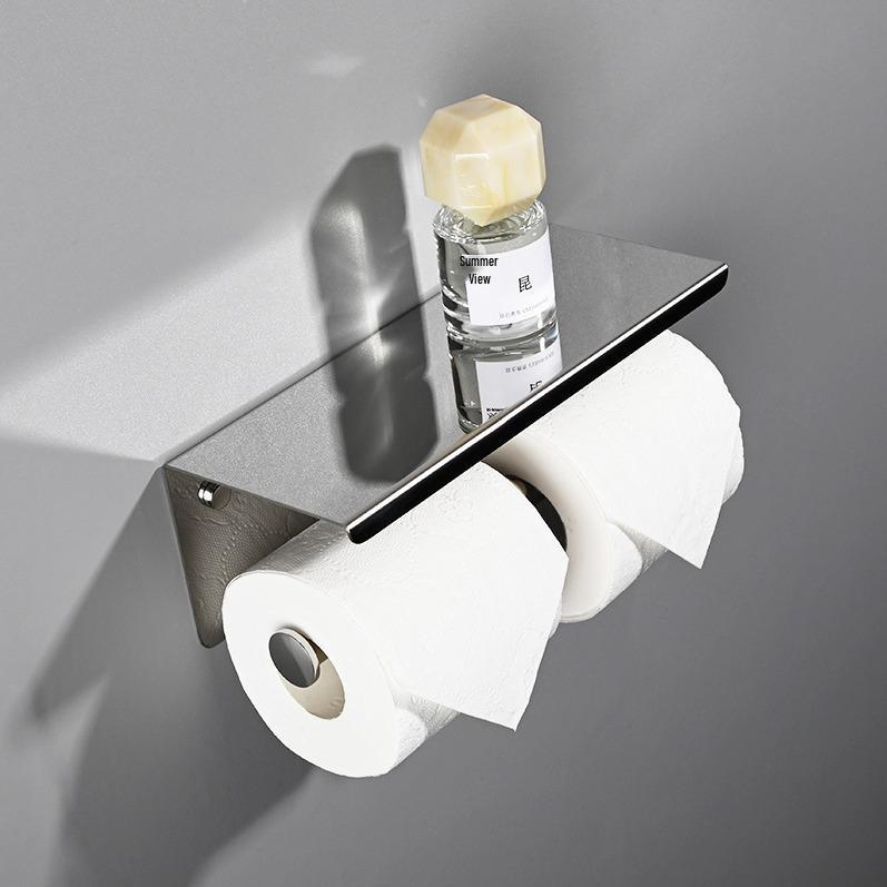 Stainless Steel Multifunctional Mobile Phone and Toilet Paper Holder