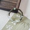 Handmade Green Sandalwood Beaded Bracelet: Original Chinese Mountain Dusk Design for Women – Wenwan Accessories