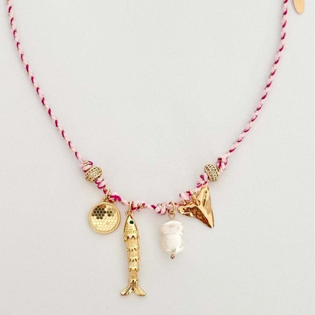 Summer Ocean Starfish Butterfly Shell Pearl Necklace For Female Fashionistas