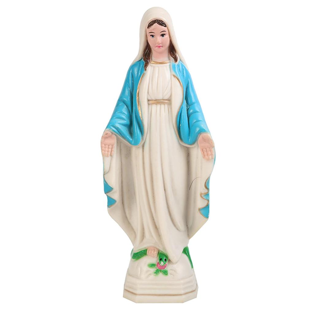Blessed Mother Mary Figurine European Style Collection Handmade Elegant Religious Gift for Mom Mary Statue