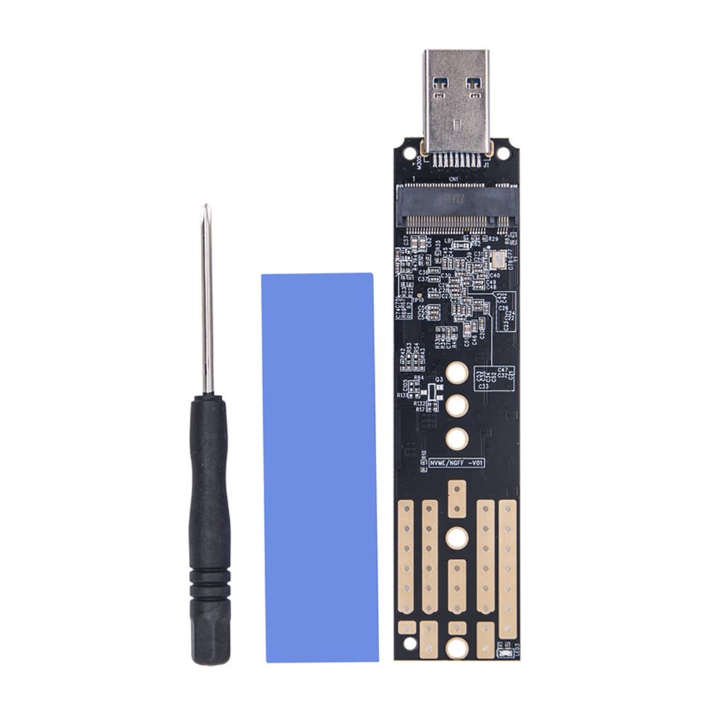 

LF# JMS581DL Dual Protocol SSD Enclosure Reusable M.2 SATA/NVME SSD Adapter Dura