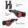 NANLIO Fat Bike Air Suspension Fork 20 26 Inch 4.0 Tire Snow MTB E-Bike Fork Oil Damping 32mm Stanchion 135x9mm
