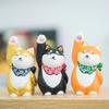 Wooden Shiba Inu Handcrafted Desk Decor With Cute Design For Home Office And Gift Giving