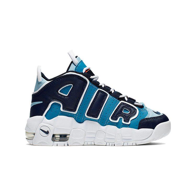 Nike Air More Uptempo Blue 96 Denim BP Comfortable Children's Basketball Shoes Denim Children Aged 3 7 Years Old AA1554-404