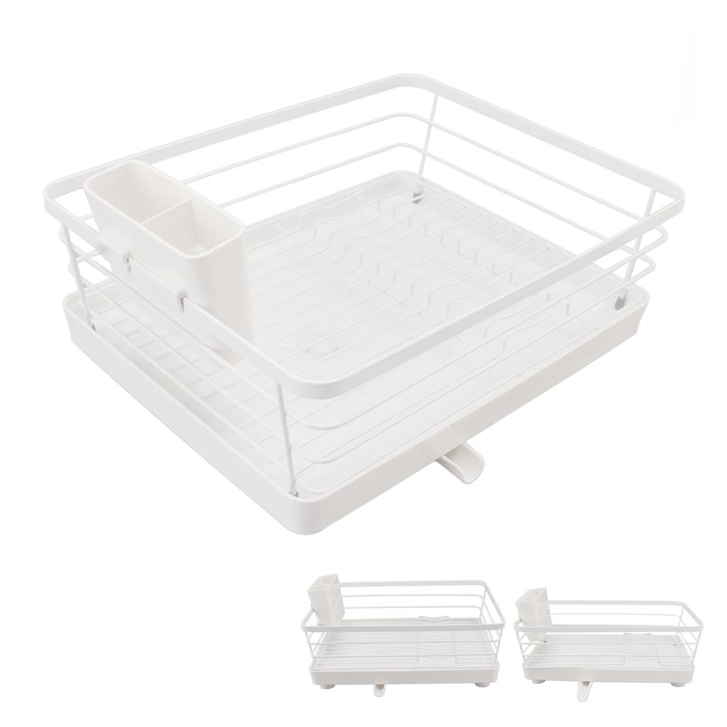 Dish Drying Racks Modern Large Capacity Dish Drainers With Draining Tray Tableware Drainer Kitchen Countertop Storage Rack Cup