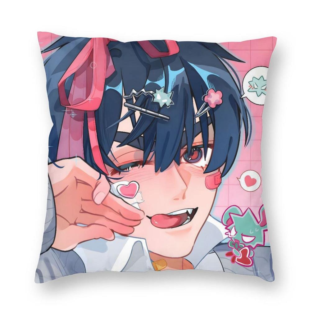 Alien Stage Anime Kissenbezug Druck Polyester Kissenbezug Geschenk Dekokissenbezug Bezug Auto Reißverschluss 45*45cm