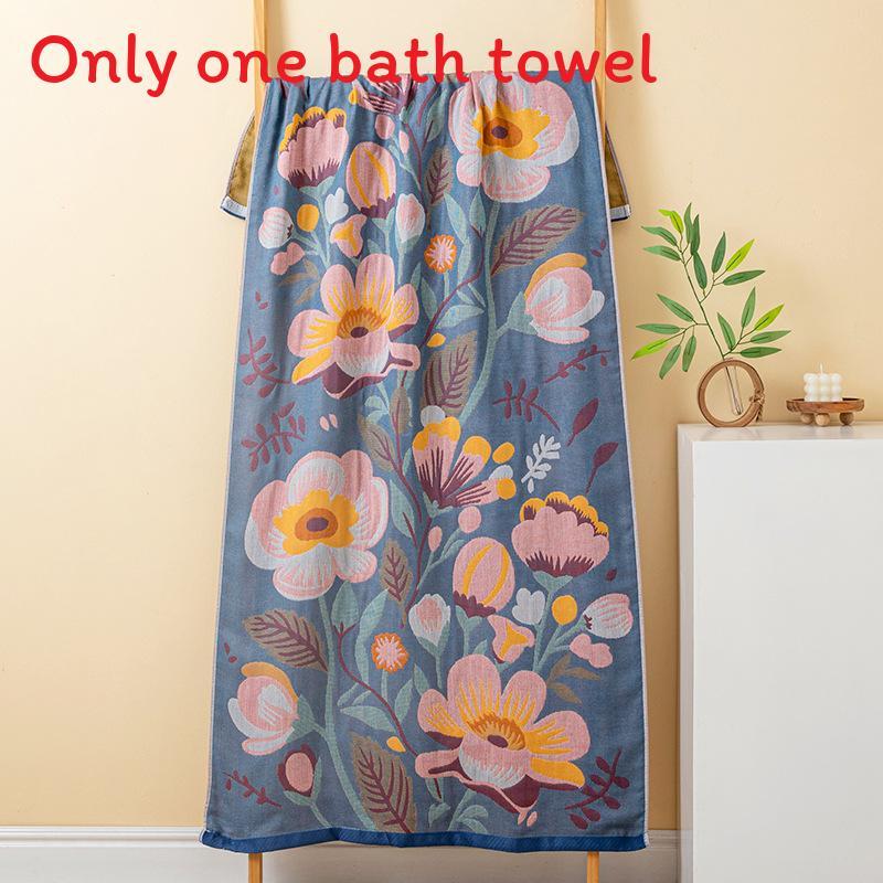 Cotton Bath Towel With Absorbent Quick Dry Fabric For Couples Home Use