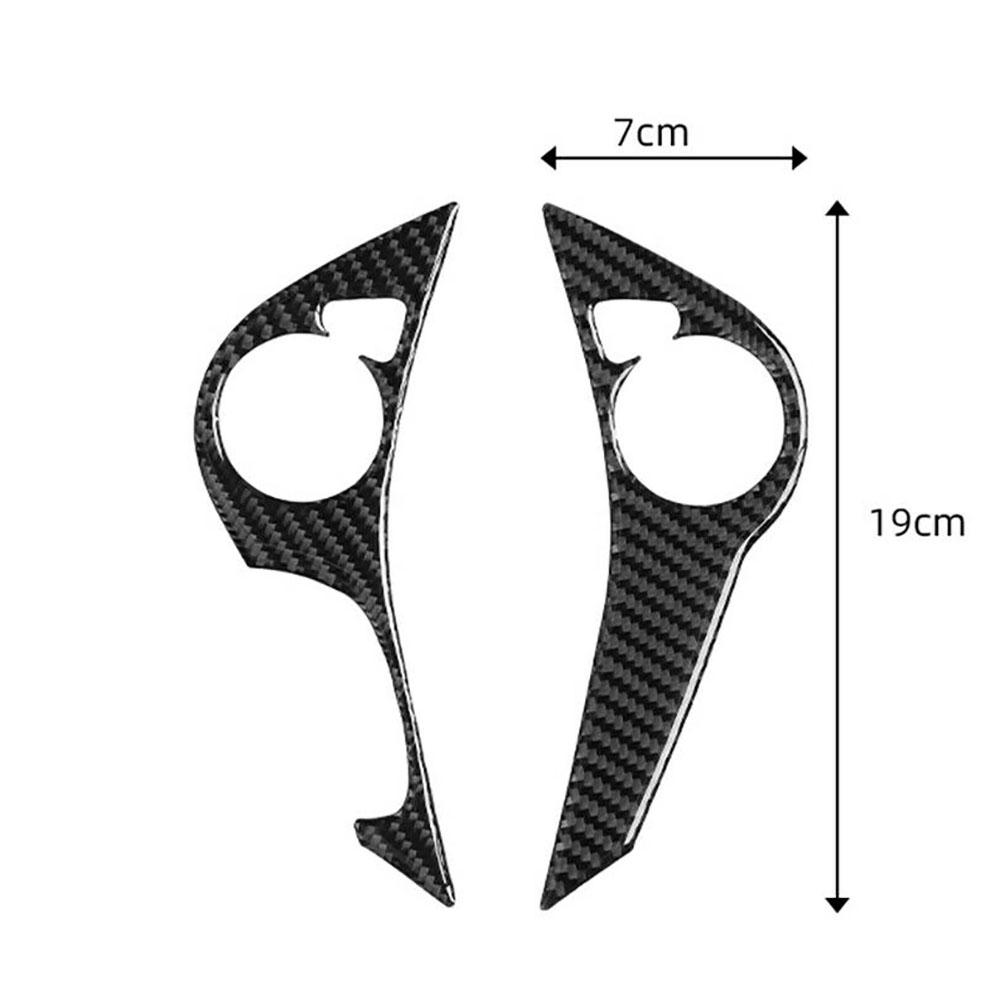 Carbon Fiber Steering Wheel Button Cover Trim For Honda Accord 2013-2017 Type B