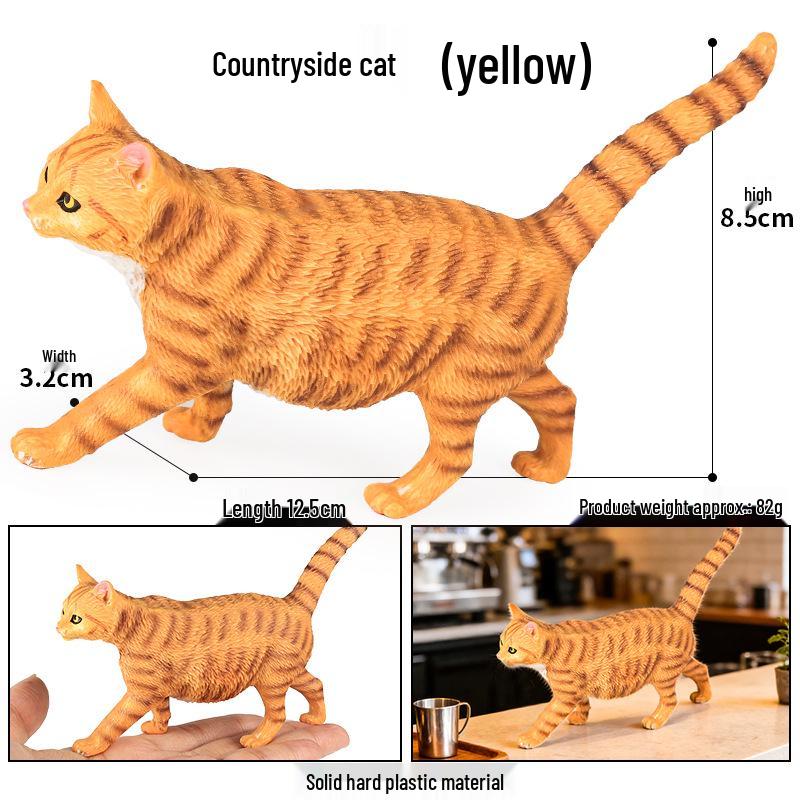 Realistic Exotic Orange Tabby Cat Heart Model Ornament