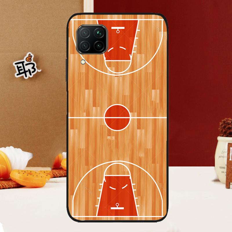 Basketball Court Diagram For Huawei Nova 10 9 SE 3i 7i 8i 11i 12i Y60 Y61 Y70 Y72 Y73 Y90 Y91 P20 P30 P40 Lite Case